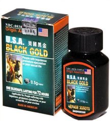 "Black Gold" (Черное золото) - таблетки для повышения потенции (16 шт)