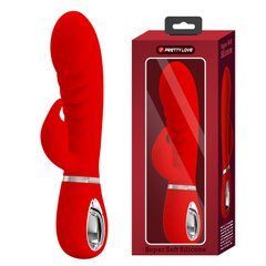 Ребристый вибратор Pretty Love - Prescott Red, BI-014635-2