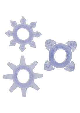 Набор колец из 3 колец на пенис Toy Joy - Tickle C-Rings PURPLE, 10310-PURPLE