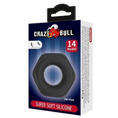 Ерекційне кільце Crazy Bull №14 - Jarvius super soft silicone, BI-210358