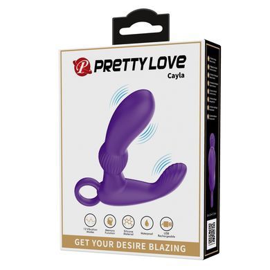 Вібромасажер простати з функцією пам'яті Pretty Love - Cayla Purple, BI-040170-1