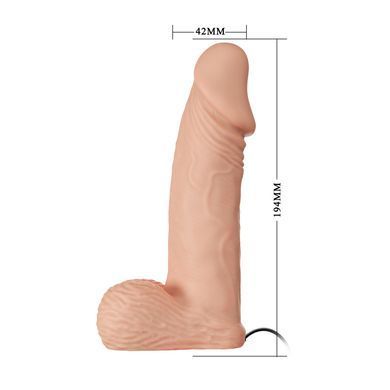 Страпон с фаллоимитатором ( длина 17 см, диаметр 4 см ) и вибрацией Ultra Passionate Harness - Strap On RealDeal 7.6", BW-022087ZR