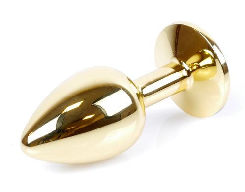 Анальний затор Boss Series - Jewellery Gold PLUG Green S, BS6400024