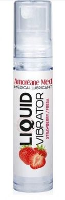 Стимулюючий лубрикант від Amoreane Med: Liquid vibrator-Strawberry (рідкий вібратор ), 10 ml