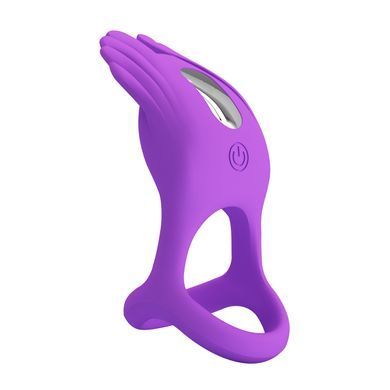 Эрекционное кольцо Pretty Love - Vibration Penis Ring SILAS Purple, BI-210318-1