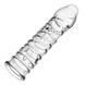 Стимулирующая насадка-презерватив Meleon - White Tiger Crystal Wolf tooth sleeve, PS-41