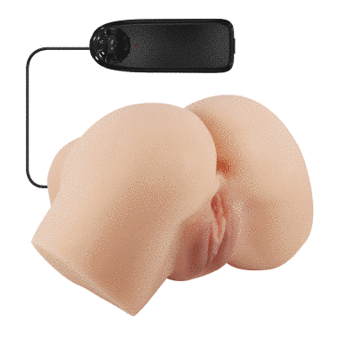 Мастурбатор вагина-анус с вибрацией Crazy Bull - Hailey soft skin, BM-009242Z