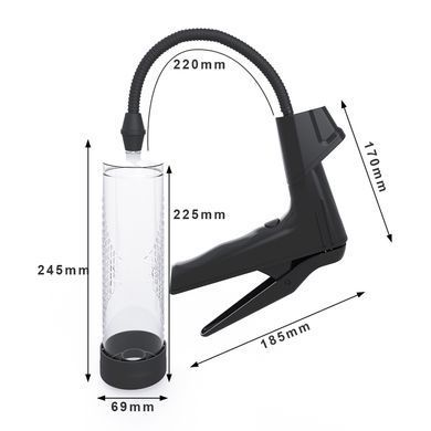 Вакуумная помпа с манометром CANWIN Men Air Gun Penis Pump - P398