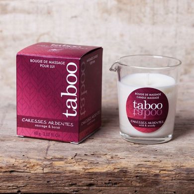 Масажна свічка для жінок TABOO Caresses Ardentes, 60 гр