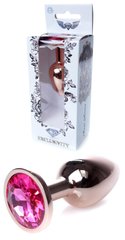 Анальний затор Boss Series - Jewellery Red Gold PLUG Pink S, BS6400107