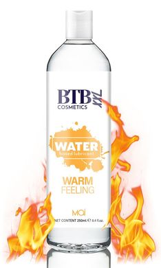 Вагінальний лубрикант на водній основі з ефектом зігрівання Mai - BTB Water Based Warm Feeling Lubricant XXL, 250 ml