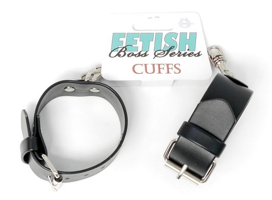 Наручники из искуственной кожи Fetish Boss Series - Handcuffs with studs, BS3300093