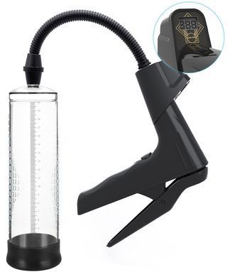 УЦІНКА - Вакуумна помпа з манометром CANWIN Men Air Gun Penis Pump - DIS-P398