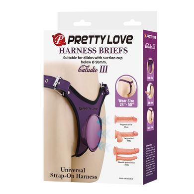 Універсальна система для страпону Pretty Love - Caldric III Purple Universal Harness Briefs, BW-022107-2