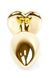 Анальний затор Boss Series - Jewellery Gold Heart PLUG Clear S, BS6400039