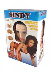Надувная кукла " SINDY 3D " с вставкой из киберкожи и вибростимуляцией. BS2600020