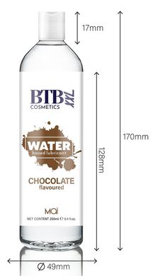 Гель-лубрикант на водній основі з ароматом шоколаду Mai - BTB Water Based Lubricant CHOCOLATE flavored XXL, 250 ml
