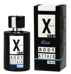 Духи з феромонами для чоловіків X phero Men Blue Body Attack, 50 ml