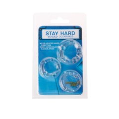 Набір кілець "Stay hard" CN-330300012 Clear