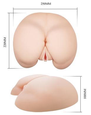 Мастурбатор вагіна та анус з вібрацією, підігрівом та звуковим супроводом BAILE - VAGINA AND ASS, Heating function Vibration Sex talk, BM-009023S