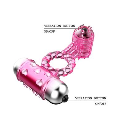 Ерекційне вібро кільце з стимулятором клітора Sweet Vibration Ring, BI - 014080
