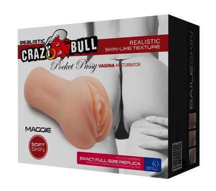 Мастурбатор-Вагіна Crazy Bull-MAGGIE POCKET pussy MASTURBATOR, BM-009226N