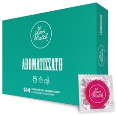 Цветные ароматизированные презервативы Love Match - Arromatizato, №1 strawberry