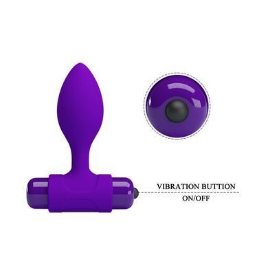 Силіконова вібропробка Pretty Love "Vibro but plag" BI-040077-1