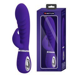 Ребристый вибратор Pretty Love - Prescott Purple, BI-014635-3