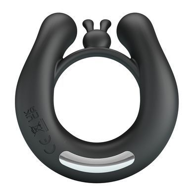 Ерекційне вібро кільце Pretty Love - DAHLIA Vibrant Penis Ring BLACK, BI-210324