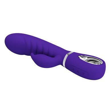 Ребристий вібратор Pretty Love - Prescott Purple, BI-014635-3