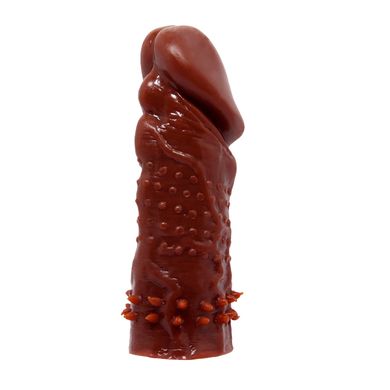 Насадка-презерватив BI-016002-0902S ( коричнева )
