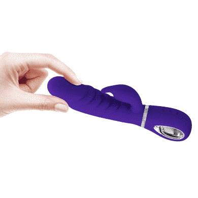 Ребристий вібратор Pretty Love - Prescott Purple, BI-014635-3