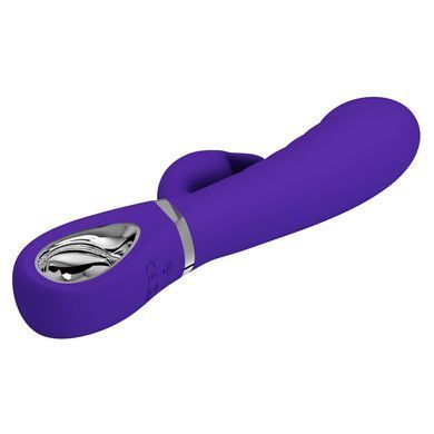 Ребристий вібратор Pretty Love - Prescott Purple, BI-014635-3
