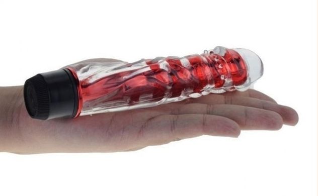 Вагінальний вібратор XESE Cristal Red (довжина 17,5 см, діаметр 3,5 см), GSV-04 Red