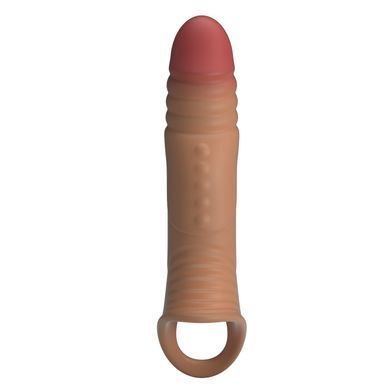 Подовжуюча насадка з вібростимуляцією ( на 4 см ) Pretty Love - 8.7" Vibrating Penis Sleeve, BI-026241Z-1