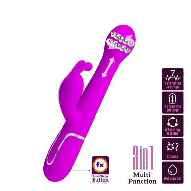 Вібромасажер із поступальним рухом серії Pretty Love - Dejon Purple, BW-500014