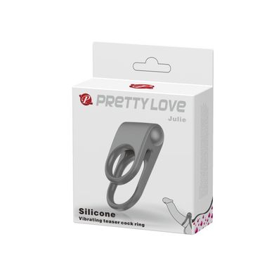 Эрекционное вибро кольцо PrettyLove Julie, BI-210156