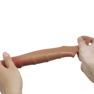 Подовжуюча насадка PRETTY LOVE - Damell Penis Sleeve Brown, BI-026278N-1