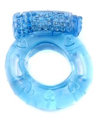 Эрекционное вибро кольцо BOSS Vibrating Cock Ring Blue, BS6700040