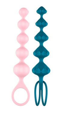 Набор анальных игрушек Satisfyer Love Beads Pink / Green ( 2 шт ), 4000862