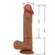 Большой вибратор на присоске BAILE - Buraq Realistic Dildo 9,4", BW-008103ZR-1