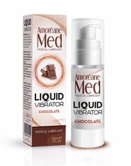 Стимулюючий лубрикант від Amoreane Med: Liquid vibrator-Chocolate (рідкий вібратор), 30 ml