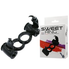 Эрекционное вибро кольцо с стимулятором клитора Sweet RING, BI-014079-1