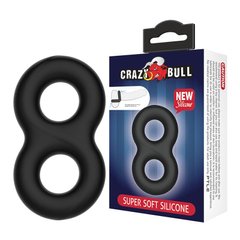 Эрекционное кольцо Crazy Bull SUPER SOFT DOUBLE II, BI-210185