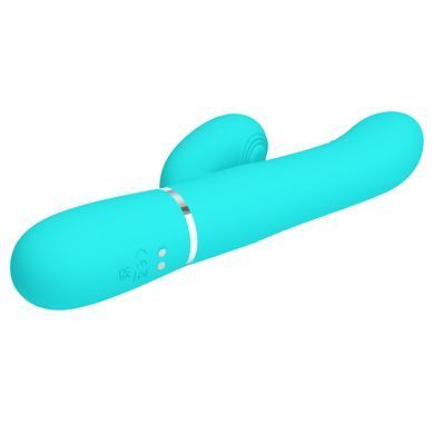 Вібромасажер із поступальним рухом серії Pretty Love - Mariana Twinkled Green 7 vibration functions 4 rolling functions, BW-500034-1