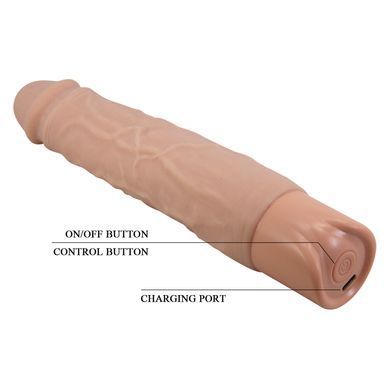 Реалістичний вібратор, що перезаряджається Pretty Love - Osric Realistic Vibrating Dildo, BW-500081