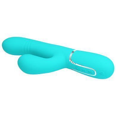 Вібромасажер із поступальним рухом серії Pretty Love - Mariana Twinkled Green 7 vibration functions 4 rolling functions, BW-500034-1