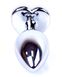 Анальная пробка Boss Series - Jewellery Silver Heart PLUG Light Bluer S, BS6400049