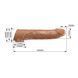 Подовжуюча насадка Pretty Love - Silas Penis Sleeve Brown, BI-026279-1